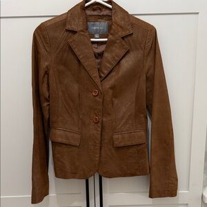 Brown Suede Women's Blazer
